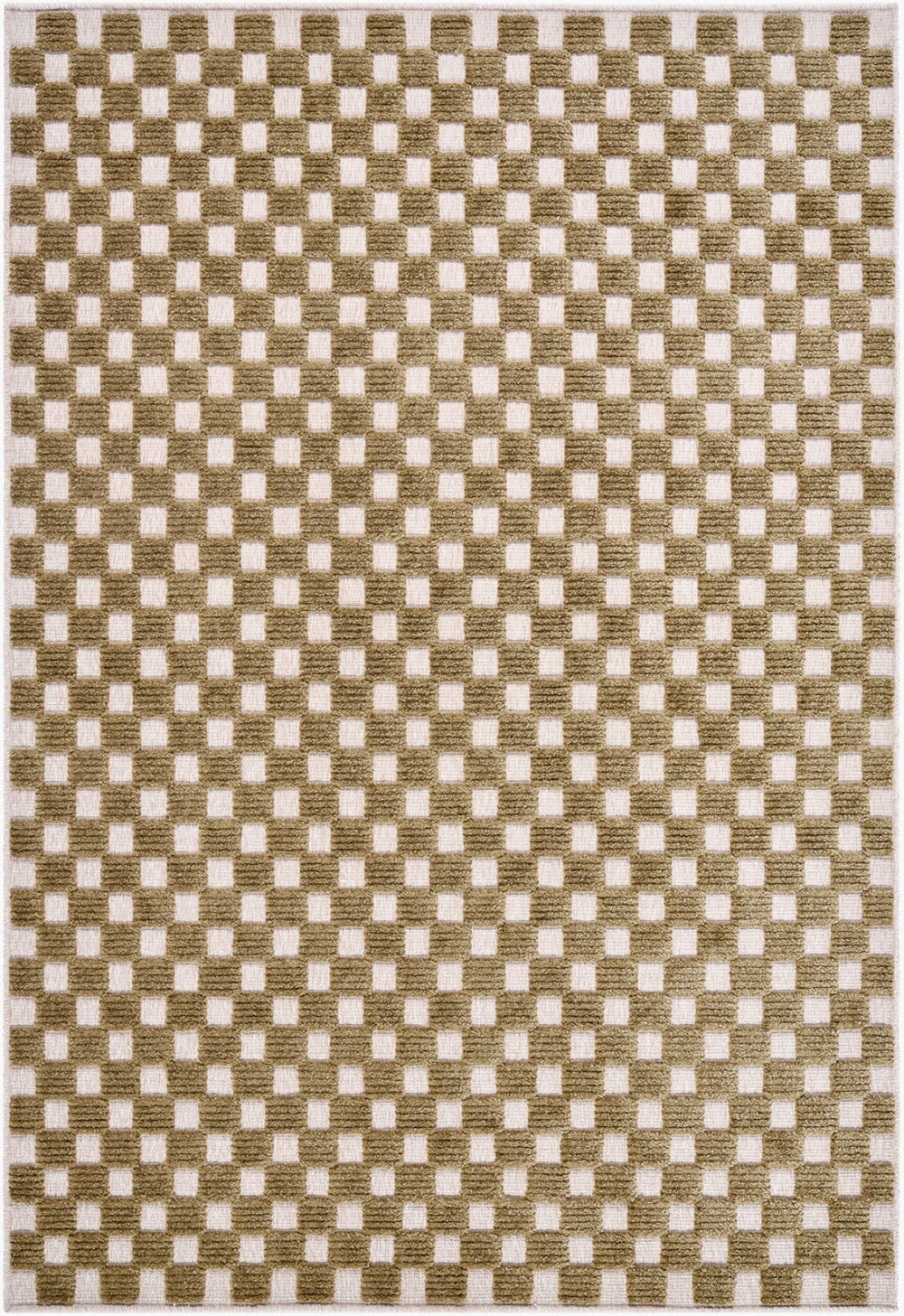 Livabliss Lyna Art Deco Turkish Machine Woven Plush Polypropylene Rug for Entryways and Baths Beige, Brown 5' x 7'2" LYA2343-572