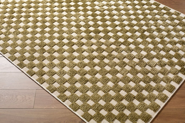 Livabliss Lyna Art Deco Turkish Machine Woven Plush Polypropylene Rug for Entryways and Baths Beige, Brown 5' x 7'2" LYA2343-572