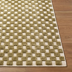 Livabliss Lyna Art Deco Turkish Machine Woven Plush Polypropylene Rug for Entryways and Baths Beige, Brown 5' x 7'2" LYA2343-572