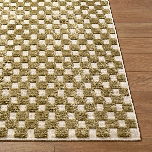 Livabliss Lyna Art Deco Turkish Machine Woven Plush Polypropylene Rug for Entryways and Baths Beige, Brown 5' x 7'2" LYA2343-572