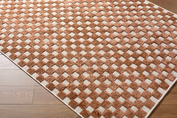 Livabliss Lyna Art Deco Machine Woven Turkish Rug Soft Chenille Pile for Entryway or Bedroom Beige, Olive 3'3" x 5' LYA2344-335