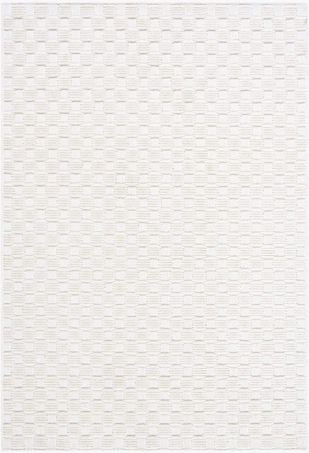 Livabliss Lyna Art Deco Machine Woven Turkish Polypropylene Rug for Entryways and Bathrooms Cream, White 2' x 2'10" LYA2346-2210