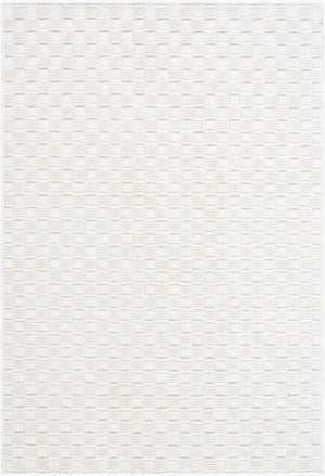 Livabliss Lyna Art Deco Machine Woven Turkish Polypropylene Rug for Entryways and Bathrooms Cream, White 2' x 2'10" LYA2346-2210