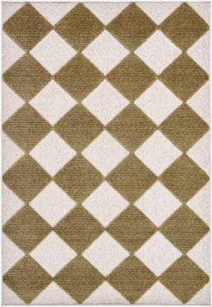 Livabliss Lyna Art Deco Machine Woven Accent Rug with Medium Pile for Entryways and Bedrooms Beige, Brown 2' x 2'10" LYA2348-2210