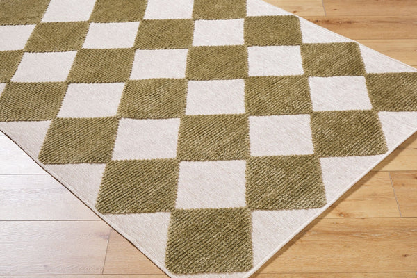 Livabliss Lyna Art Deco Machine Woven Accent Rug with Medium Pile for Entryways and Bedrooms Beige, Brown 2' x 2'10" LYA2348-2210