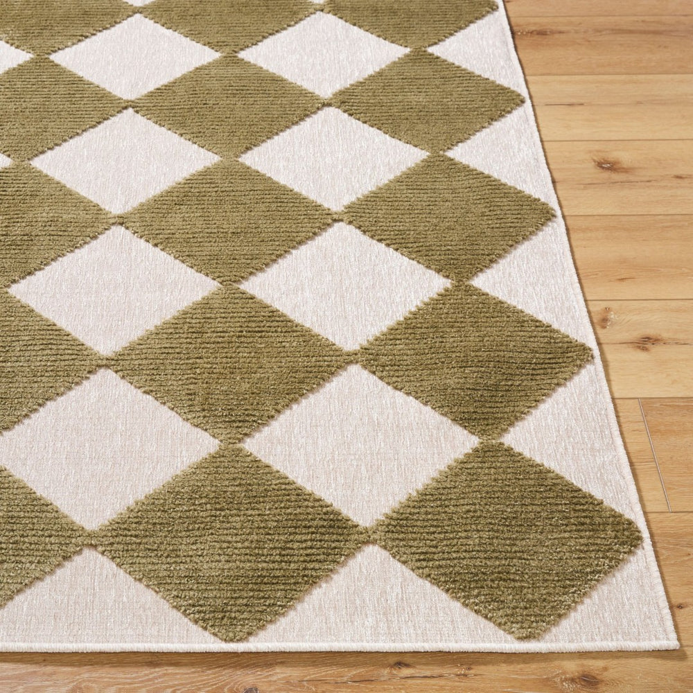 Livabliss Lyna Art Deco Machine Woven Accent Rug with Medium Pile for Entryways and Bedrooms Beige, Brown 2' x 2'10" LYA2348-2210