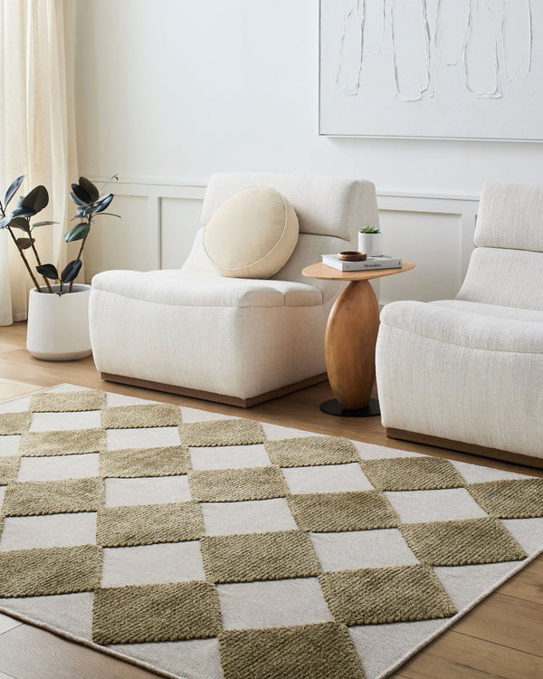 Livabliss Lyna Art Deco Machine Woven Accent Rug with Medium Pile for Entryways and Bedrooms Beige, Brown 2' x 2'10" LYA2348-2210
