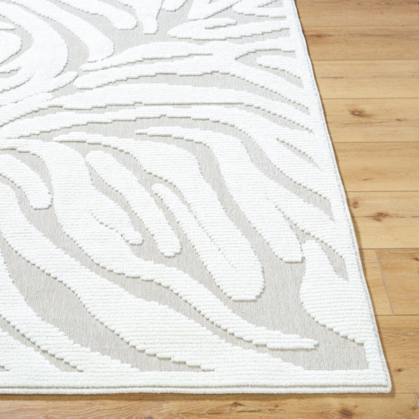 Livabliss Lyna Art Deco Machine Woven Polypropylene Accent Rug for Entryways and Kitchen Zones Beige, Cream 3'3" x 5' LYA2354-335