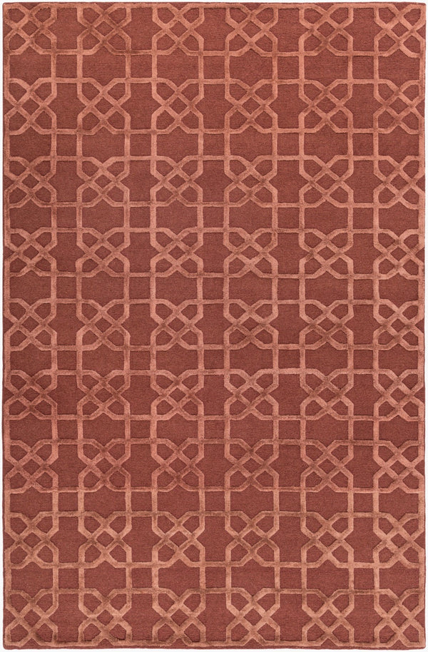 Surya Lydia 2' X 3' Hand Knotted Wool Rug - Luxurious Handmade Design For Timeless Home Elegance Dark Brown Wool Lyd6003-69