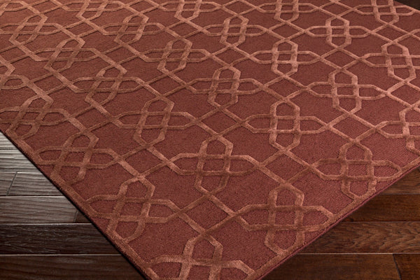 Surya Lydia 2' X 3' Hand Knotted Wool Rug - Luxurious Handmade Design For Timeless Home Elegance Dark Brown Wool Lyd6003-268