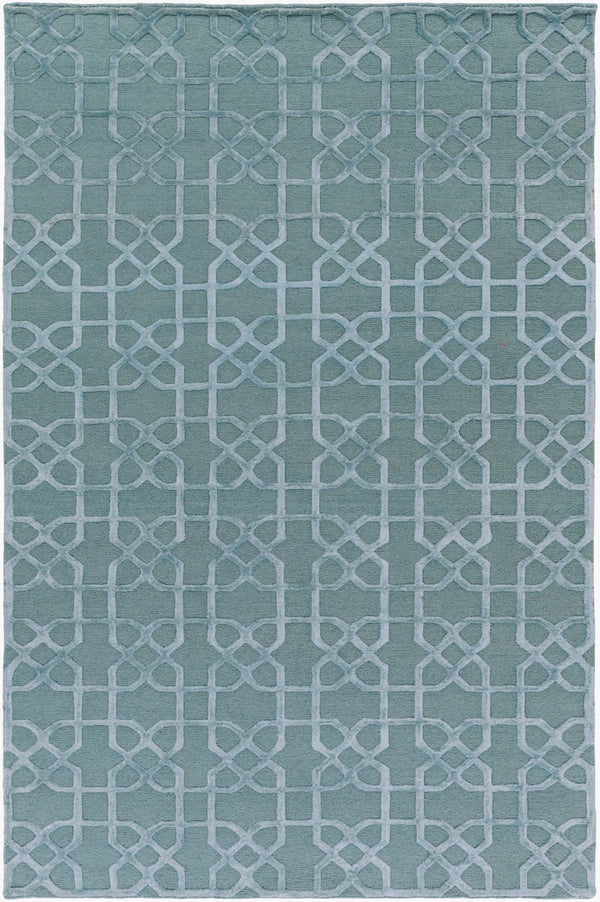 Surya Lydia 2' X 3' Hand Knotted Wool Rug - Luxurious Handmade Design For Timeless Home Elegance Light Sage Wool Lyd6005-69