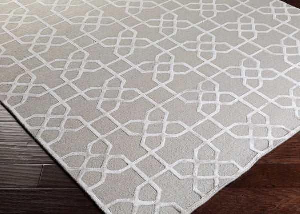 Surya Lydia 2' X 3' Hand Knotted Wool Rug - Luxurious Handmade Design For Timeless Home Elegance Gray Wool Lyd6006-69