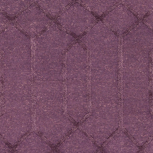 Surya Lydia 2' X 3' Hand Knotted Wool Rug - Luxurious Handmade Design For Timeless Home Elegance Dark Plum Wool,Viscose Lyd6009-46