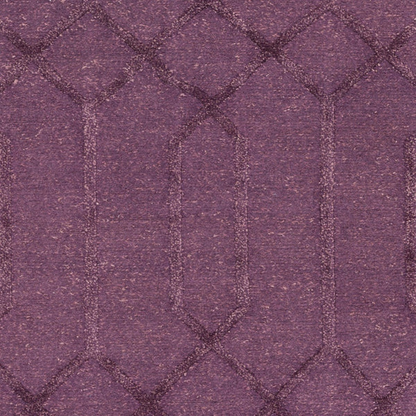 Surya Lydia 2' X 3' Hand Knotted Wool Rug - Luxurious Handmade Design For Timeless Home Elegance Dark Plum Wool,Viscose Lyd6009-46