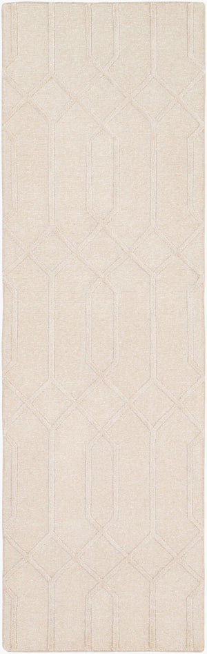 Surya Lydia 2' X 3' Hand Knotted Wool Rug - Luxurious Handmade Design For Timeless Home Elegance Beige Wool,Viscose Lyd6016-268