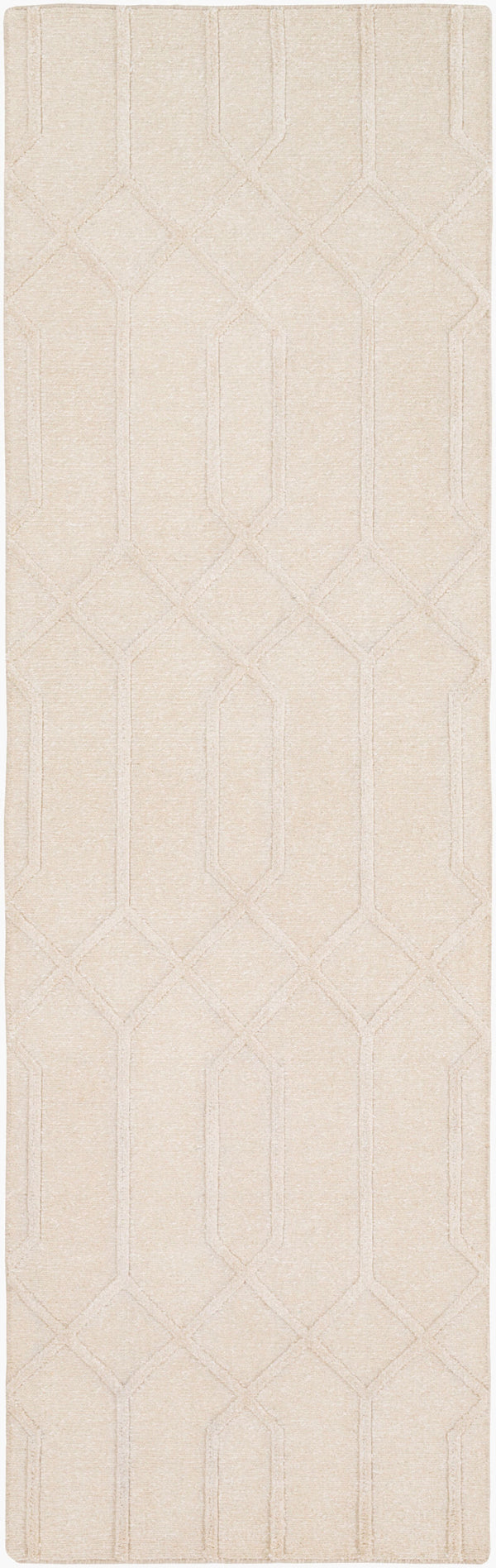 Surya Lydia 2' X 3' Hand Knotted Wool Rug - Luxurious Handmade Design For Timeless Home Elegance Beige Wool,Viscose Lyd6016-268
