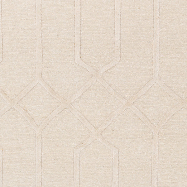 Surya Lydia 2' X 3' Hand Knotted Wool Rug - Luxurious Handmade Design For Timeless Home Elegance Beige Wool,Viscose Lyd6016-69