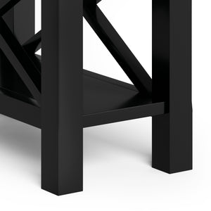 English Elm Kitchener - Handcrafted Narrow Side Table In Classic Black For Stylish, Compact Living Spaces B136P158763