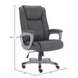 Parker House Parker Living - Fabric Heavy Duty Desk Chair Charcoal 100% Polyester DC#314HD-CHA