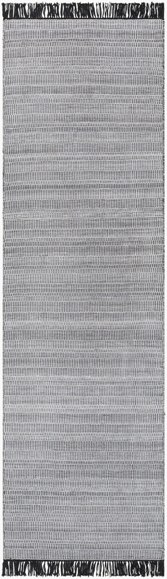Surya Lily Eco-friendly 10' X 14' Hand-woven Area Rug For Modern Homes - Durable, Stylish, Easy Care Black Recycled Pet Yarn Lyi2303-268