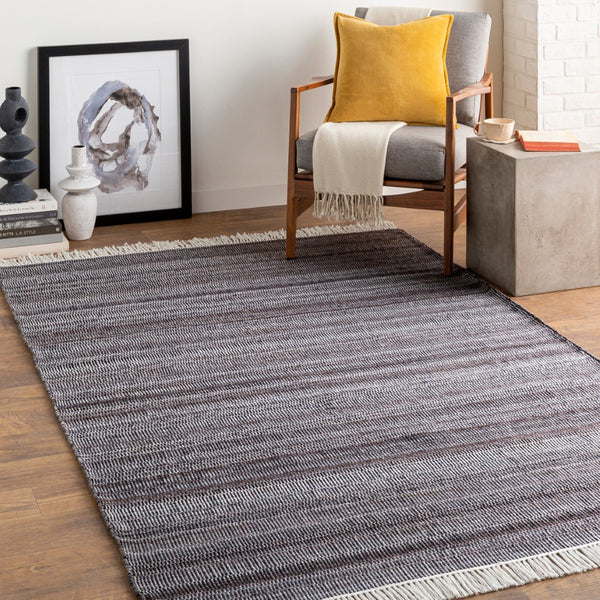 Surya Lily Eco-friendly 10' X 14' Hand-woven Area Rug For Modern Homes - Durable, Stylish, Easy Care Charcoal Recycled Pet Yarn Lyi2304-576