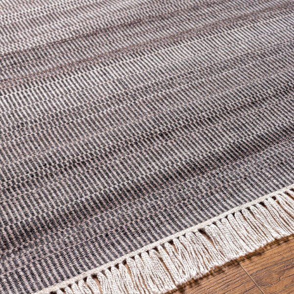 Surya Lily Eco-friendly 10' X 14' Hand-woven Area Rug For Modern Homes - Durable, Stylish, Easy Care Charcoal Recycled Pet Yarn Lyi2304-576