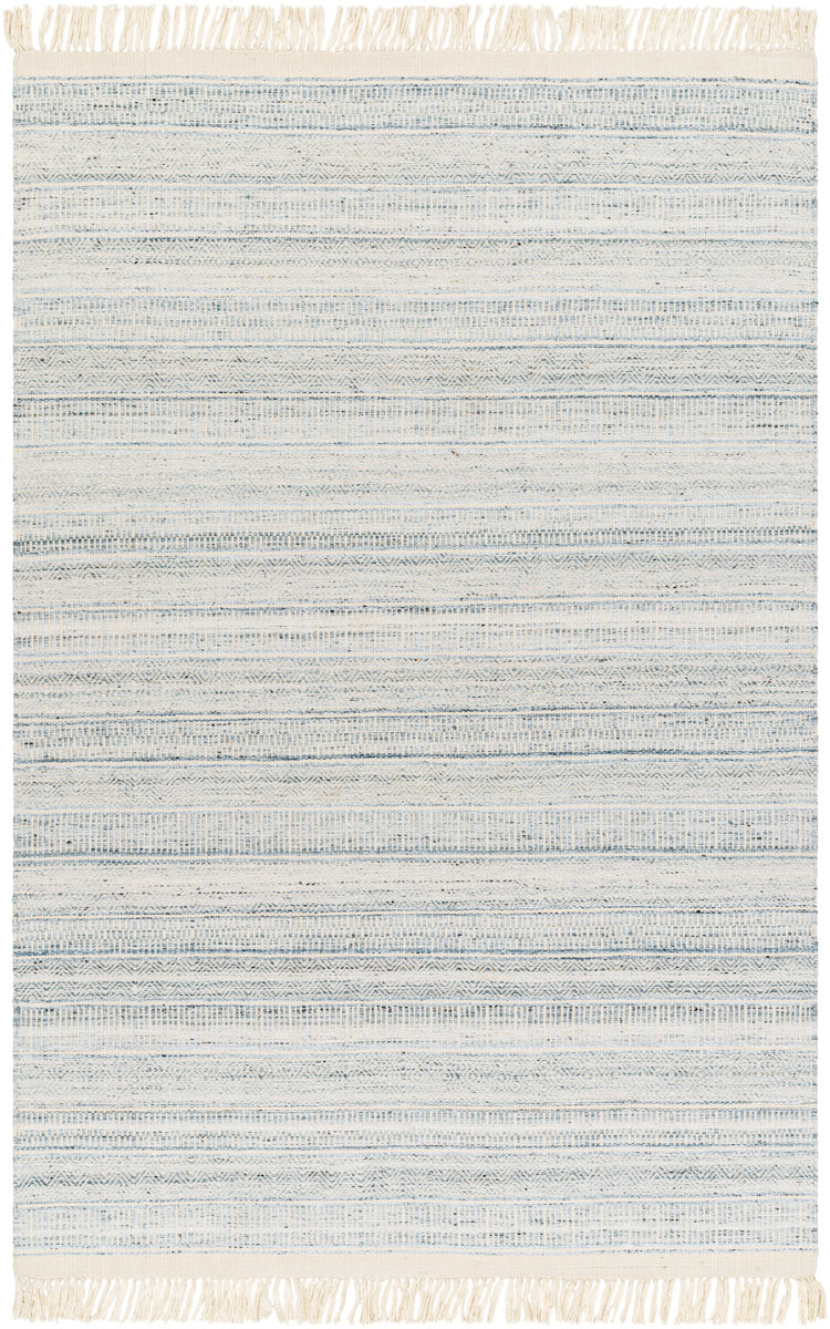 Lily LYI-2305 9' x 12' Handmade Rug LYI2305-912  Beige, Ice Blue, Pale Blue, Light Blue Surya