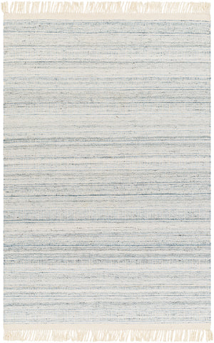 Lily LYI-2305 9' x 12' Handmade Rug LYI2305-912  Beige, Ice Blue, Pale Blue, Light Blue Surya
