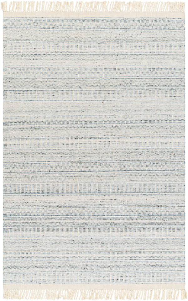 Lily LYI-2305 9' x 12' Handmade Rug LYI2305-912  Beige, Ice Blue, Pale Blue, Light Blue Surya