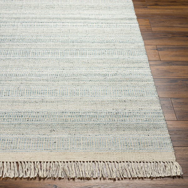 Lily LYI-2305 9' x 12' Handmade Rug LYI2305-912  Beige, Ice Blue, Pale Blue, Light Blue Surya
