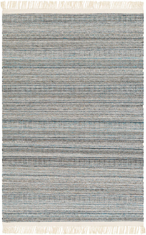 Lily LYI-2306 9' x 12' Handmade Rug LYI2306-912  Beige, Charcoal, Bright Blue, Medium Brown Surya