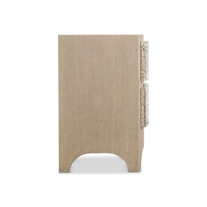 Bernhardt Bernhardt Konstance 2-drawer Nightstand with Usb Charging and Aluminum Wood Accents 357231