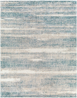 Livabliss Lyra Plush Shag Accent Rug Machine Woven Polypropylene for Modern Minimalist Spaces Blue, Medium Gr 7'10" x 10'2" LYR2300-710103