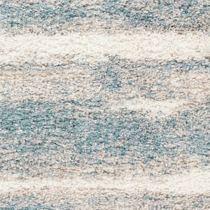 Livabliss Lyra Plush Shag Accent Rug Machine Woven Polypropylene for Modern Minimalist Spaces Blue, Medium Gr 7'10" x 10'2" LYR2300-710103