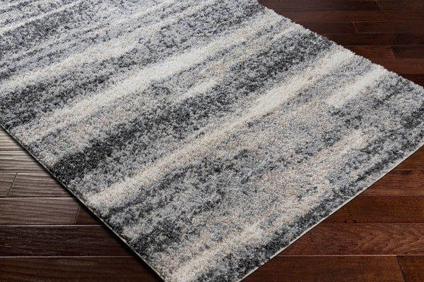 Livabliss Lyra Shag Polypropylene Accent Rug Turkish Woven Minimalist Plush Pile for Small Spaces LYR2302-23