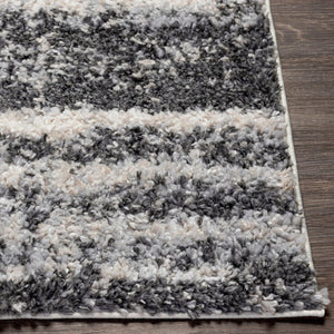 Livabliss Lyra Shag Polypropylene Accent Rug Turkish Woven Minimalist Plush Pile for Small Spaces LYR2302-23