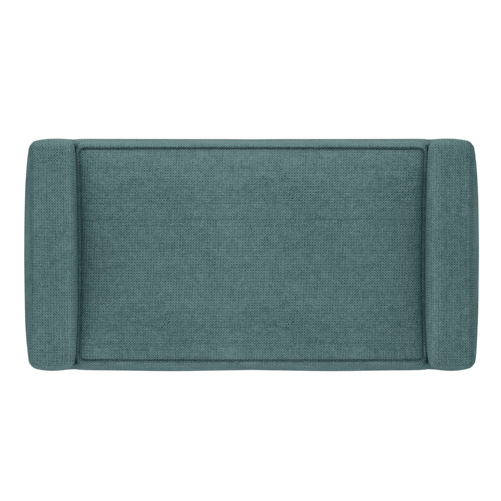 English Elm Scott - Contemporary Smoky Teal Ottoman Bench For Versatile Seating & Stylish Home Accent Decor B136P159256-GIGA