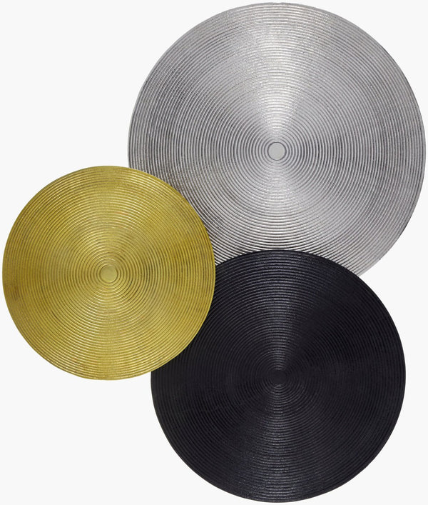 Livabliss Lyssa Geometric Metal Wall Sculpture Aluminum Iron Mid-century Modern Shadow Art LYSA001-19203