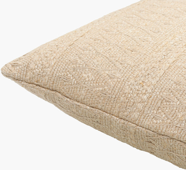 Surya Lynx Elegant 18" Accent Pillow – Stylish Linen & Cotton Blend For Comfort And Sophistication In Decor Tan Linen,Cotton,Polyester,Linen,Cotton,Polyester Lyx001-2222