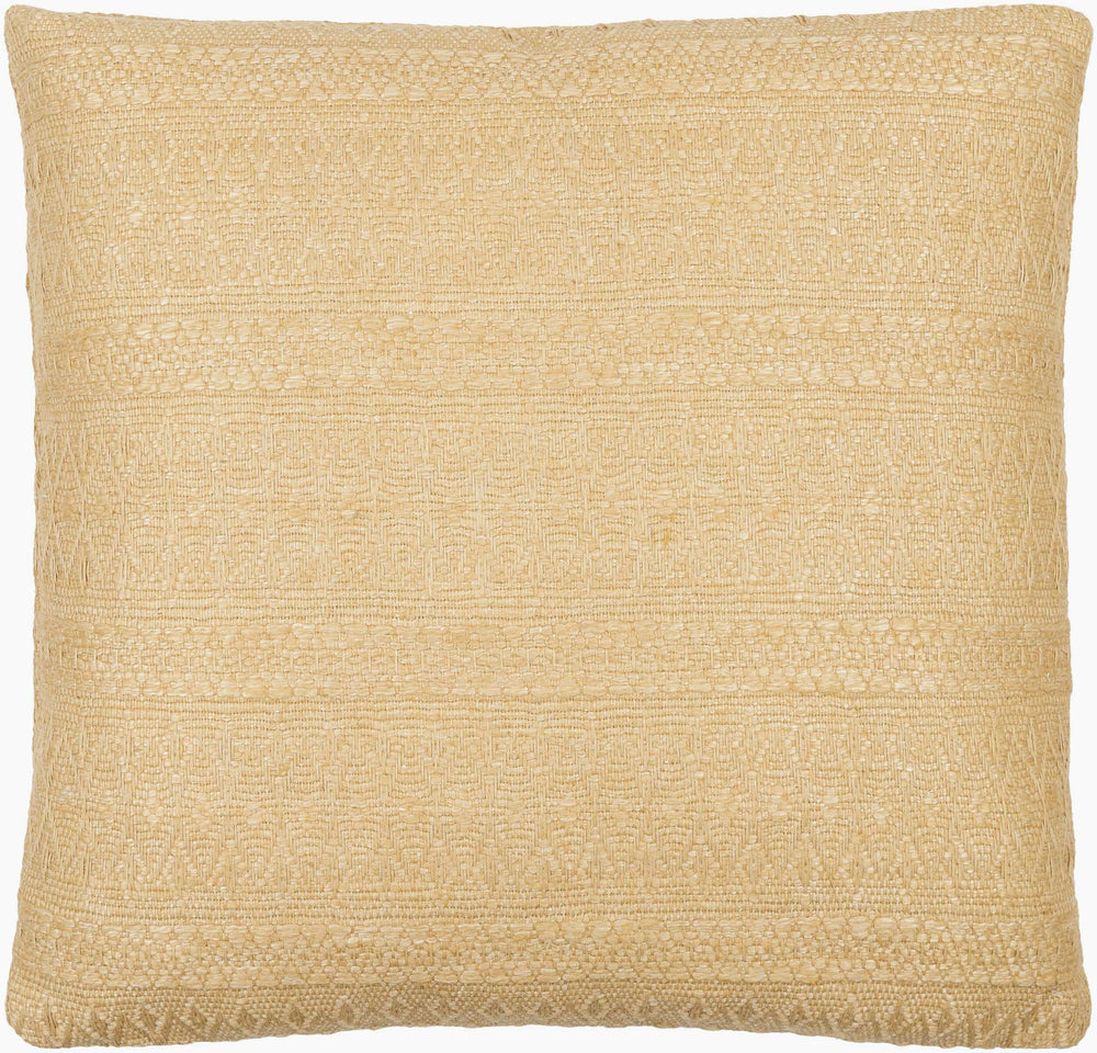 Surya Lynx Elegant 18" Accent Pillow – Stylish Linen & Cotton Blend For Comfort And Sophistication In Decor Tan Linen,Cotton,Polyester,Linen,Cotton,Polyester Lyx002-2222