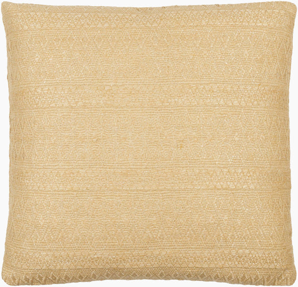 Surya Lynx Elegant 18" Accent Pillow – Stylish Linen & Cotton Blend For Comfort And Sophistication In Decor Tan Linen,Cotton,Polyester,Linen,Cotton,Polyester Lyx002-2222