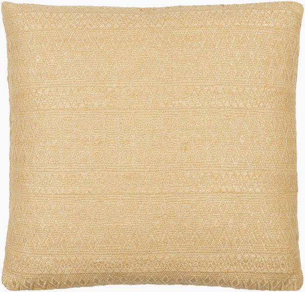 Surya Lynx Elegant 18" Accent Pillow – Stylish Linen & Cotton Blend For Comfort And Sophistication In Decor Tan Linen,Cotton,Polyester,Linen,Cotton,Polyester Lyx002-2222