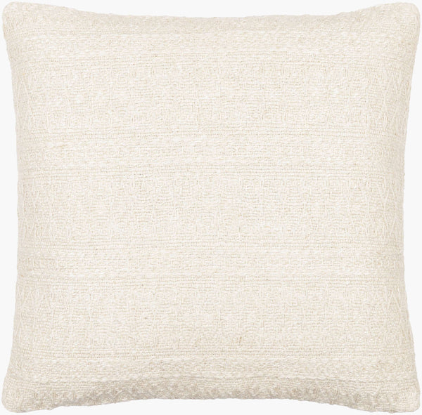 Surya Lynx Elegant 18" Accent Pillow – Stylish Linen & Cotton Blend For Comfort And Sophistication In Decor Ivory Linen,Cotton,Polyester,Linen,Cotton,Polyester Lyx003-2020p