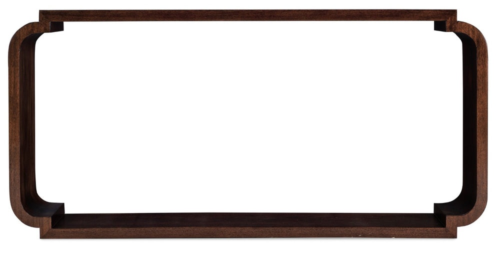 Hooker Furniture Melange Kingston Slim Console Table In Dark Swirl Mahogany Veneer — Narrow Entryway Accent, 62" 628-80153-89