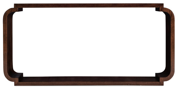 Hooker Furniture Melange Kingston Slim Console Table In Dark Swirl Mahogany Veneer — Narrow Entryway Accent, 62" 628-80153-89