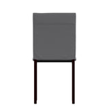 Homelegance By Top-Line Aristos Metal Faux Leather Upholstered Dining Chairs Black Metal