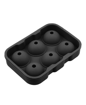 Lenox Cambridge 6-Sphere Black Silicone Ice Mold, Set of 2 NO COLOR METAL EHGR5BKCB2DS