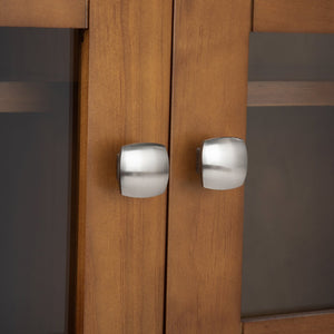 English Elm Acadian 39" Solid Wood Transitional Storage Cabinet - Elegant Light Golden Brown Charm & Versatility B136P159407