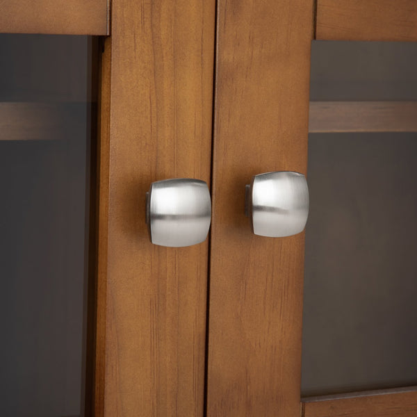 English Elm Acadian 39" Solid Wood Transitional Storage Cabinet - Elegant Light Golden Brown Charm & Versatility B136P159407
