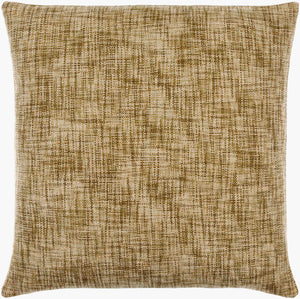 Surya Lizeth Luxurious 18" Accent Pillow - Modern Cotton & Linen Blend For Comfort & Style In Any Room Olive Viscose,Cotton,Linen,Viscose,Polyester,Linen Lzh003-2222p